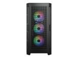 Cougar Duoface Pro RGB - Mid tower - extended ATX - windowed side panel (tempered glass) - no power supply - black - USB/Audio